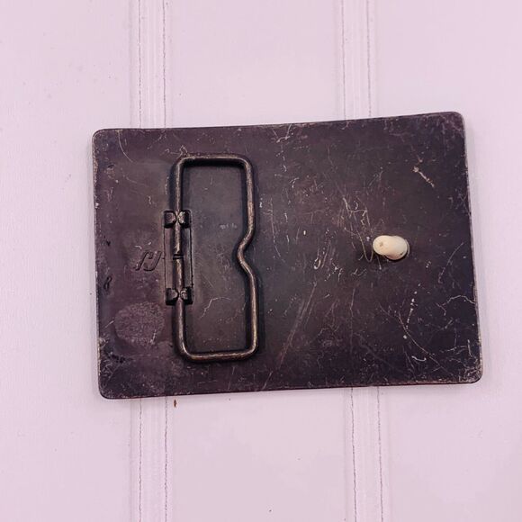 Vintage Firearms Legal Defense Fund Solid Brass Belt Buckle‎ 3.25"x2.5" - Picture 5 of 6